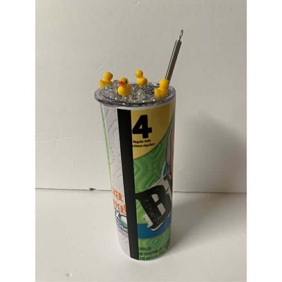 Biden The Quicker F***er upper paper towel handmade 20 oz stainless steel tumble - Picture 5 of 9